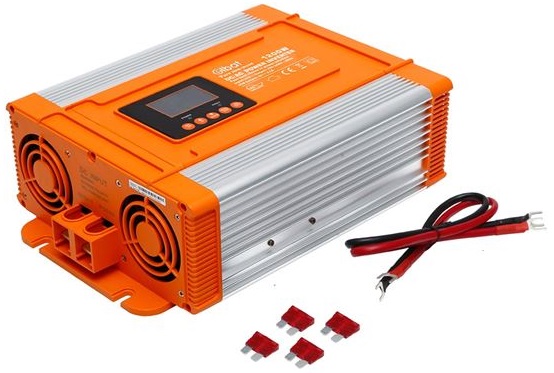 Conversor ONDA PURA 12V - 220V 1200W c/ Ecrã LCD - ELBAT