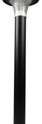 Poste Exterior de Jardim p/ Candeeiro LED Solar EB0560 (Preto) - ELBAT