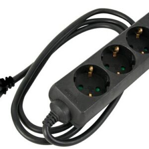 Extensão Quadrupla (5 mts) - Preto
