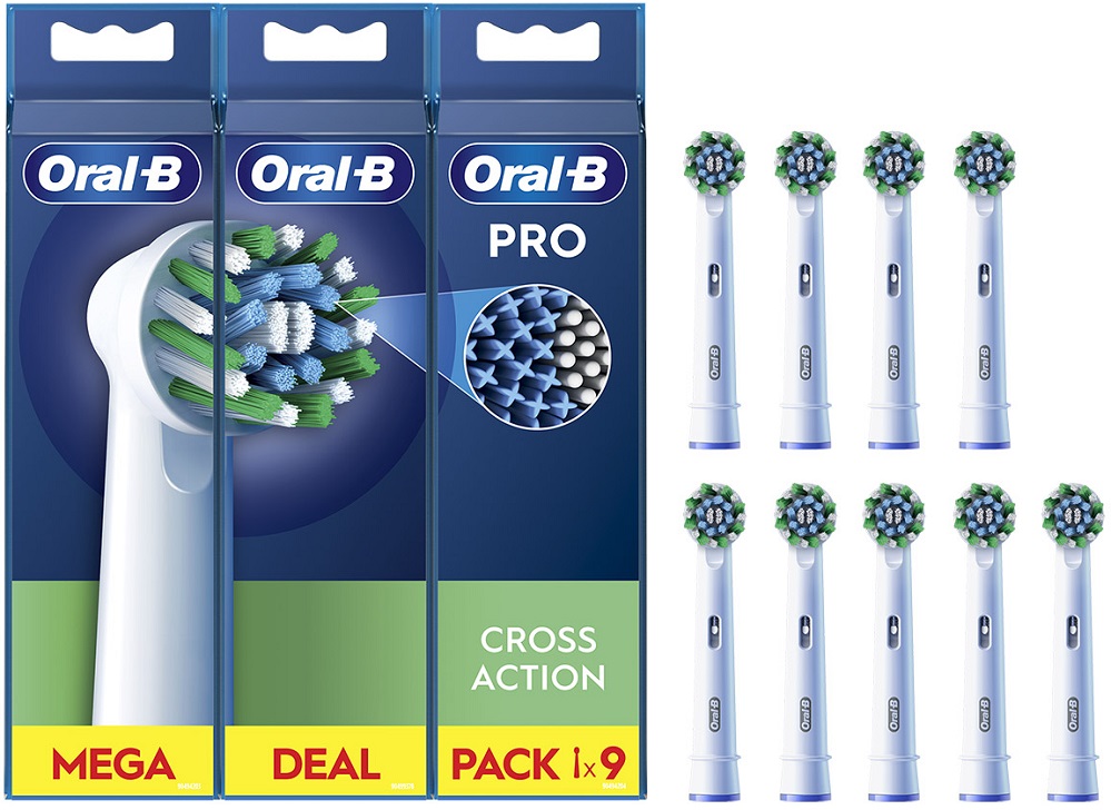 Pack 9x CrossAction EB509FSS (Branco) - ORAL-B