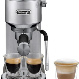 Máquina de Café Manual Dedica Duo 1450W EC890.M (Inox) - DELONGHI