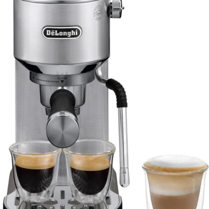 Máquina de Café Manual Dedica Duo 1450W EC890.M (Inox) - DELONGHI