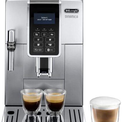 Máquina de Café Automática Dinamica ECAM 350.35.SB 1.8L 1450W (Preto/Prateado) - DELONGHI