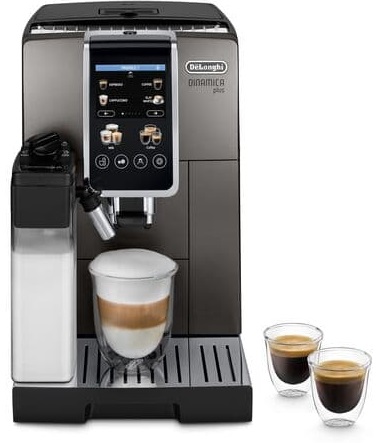 Máquina de Café Automática Dinamica Plus ECAM380.95.TB 1.8L 1450W (Preto Titânio) - DELONGHI