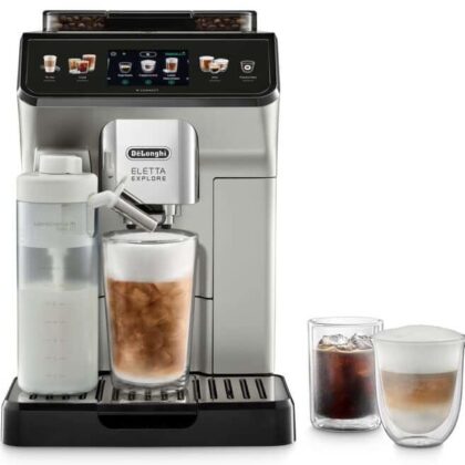 Máquina de Café Automática Eletta Explore ECAM450.65.S 1450W 19 Bar (Prateada) - DELONGHI