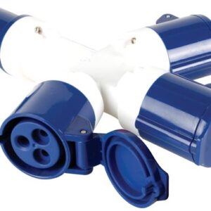 Ficha Tripla CEE Monofásica 3 Polos (2P+E) 16A IP44 - PEREL