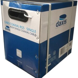 Bobine Cabo Coaxial RG5 Single Branco (300 mts) - DAXIS