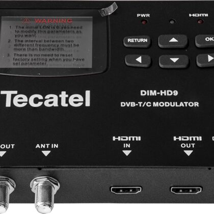 Modulador Digital HD MOD-DIMHD9 c/ Display para DVB-T - TECATEL