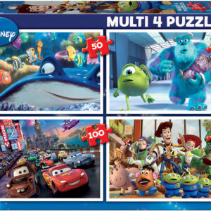 4x Puzzles Progressivos Disney Pixar - EDUCA