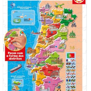 Puzzle Junior Distritos Portugal 150