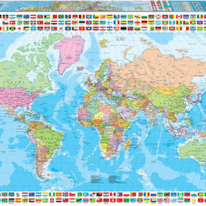 Puzzle 1500 Mapa-Múndi Político - EDUCA