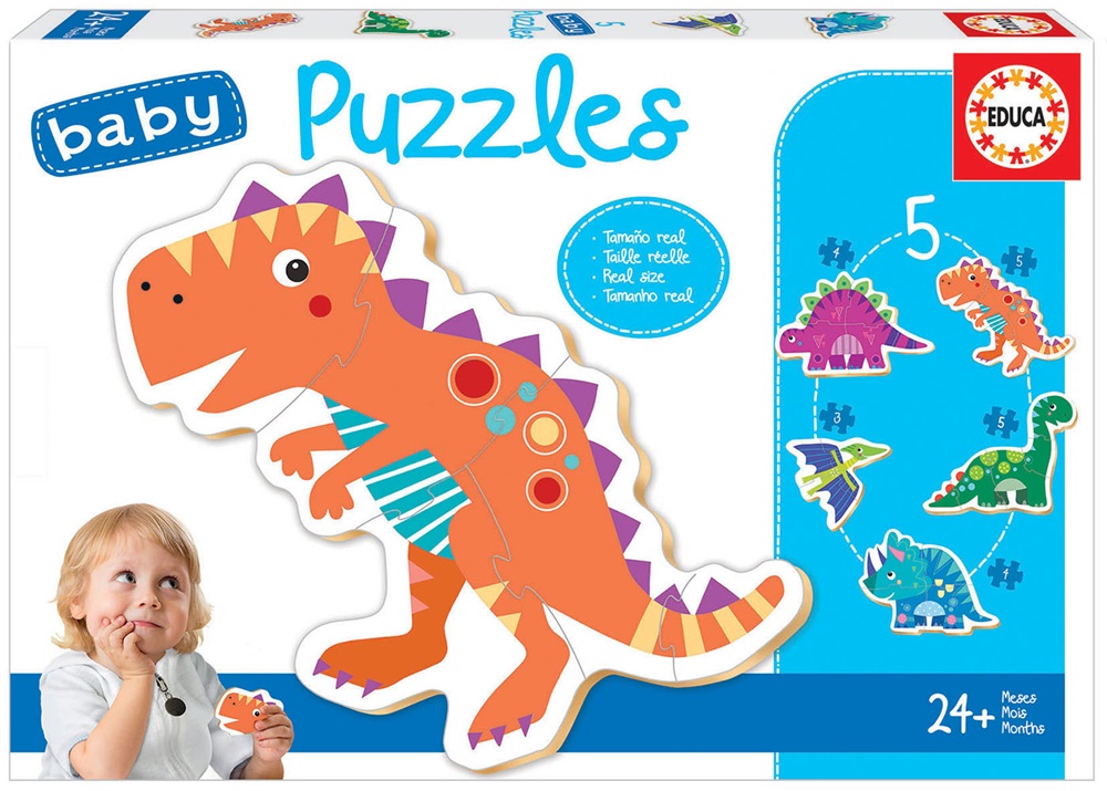 Puzzle 5 Baby Dinossauros (5 pcs) - EDUCA