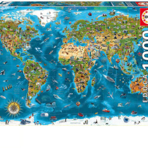 Puzzle 1000 Maravilhas do Mundo - EDUCA