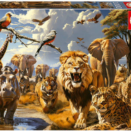 Puzzle 1000 Animais Selvagens - EDUCA