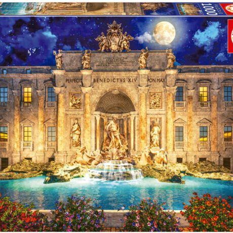 Puzzle 1000 Fontana Di Trevi, Roma - EDUCA