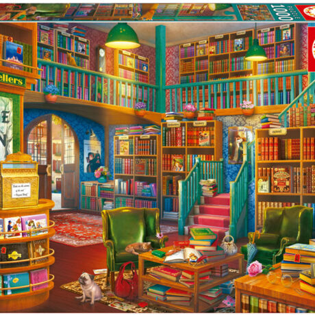 Puzzle 1000 Livraria - EDUCA