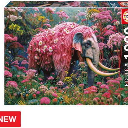 Puzzle 1000 Progress Elefante Floral - EDUCA
