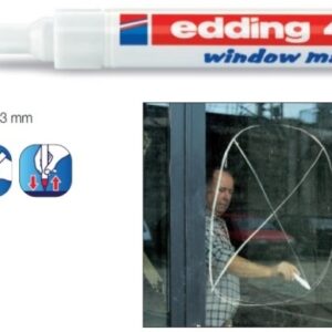 Marcador p/ Decorar e Rotular em Vidro (2~3mm) - Edding 4095