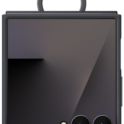 Capa Dobrável de Silicone Galaxy Z Flip7 c/ Anel (Preto) - SAMSUNG