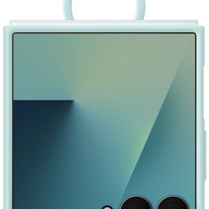 Capa Dobr?vel de Silicone Galaxy Z Flip7 c/ Anel (Menta) - SAMSUNG
