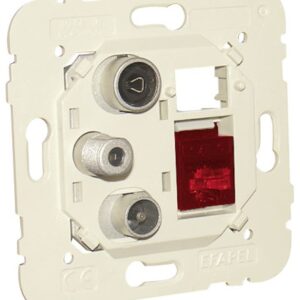 Tomada Mista R+TV+SAT+RJ45 CAT6 UTP Estrela Série MEC21 - EFAPEL