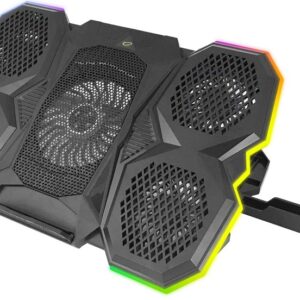 Base de Refrigera??o RGB Breva EGC107 USB c/ Suporte Smartphone (Preto) - ESPERANZA