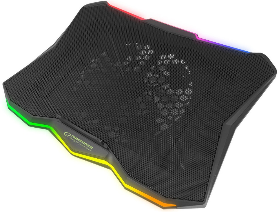 Base de Refrigeração RGB Xalok EGC110 USB (Preto) - ESPERANZA