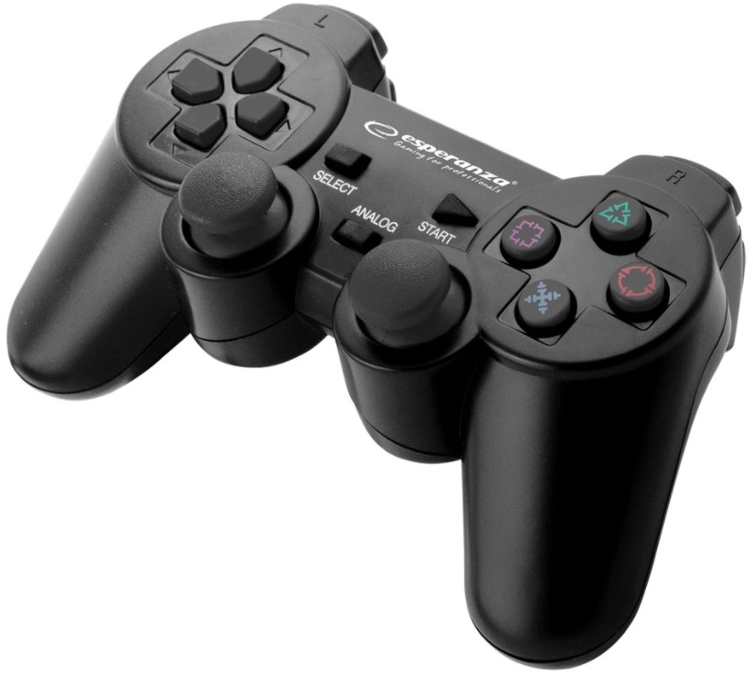 Comando p/ PC/Playstation 3 USB 2.0 (Preto) - ESPERANZA