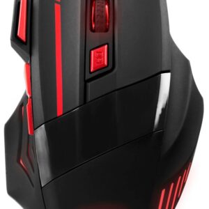 Rato ?ptico 7D USB 7 Bot?es 2400DPI GAMES (WOLF RED) - ESPERANZA