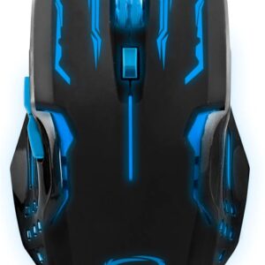 Rato ?ptico 6D USB 6 Bot?es 2400DPI GAMES (APACHE BLUE) - ESPERANZA