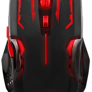 Rato ?ptico 6D USB 6 Bot?es 2400DPI GAMES (APACHE RED) - ESPERANZA