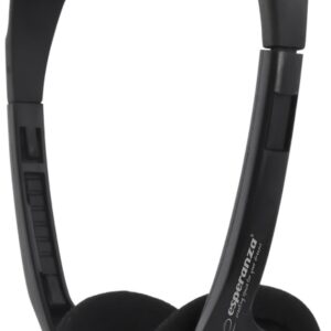 Auscultadores Headset c/ Fios EEH119 (Preto) - ESPERANZA