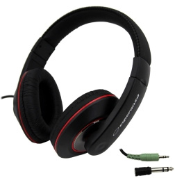 Auscultadores Headset EH121 (Preto) - ESPERANZA