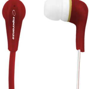 Auriculares Lollipop c/ Fios Stereo (Vermelho) - ESPERANZA