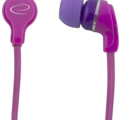 Auriculares Neon c/ Fios Stereo (Rosa) - ESPERANZA
