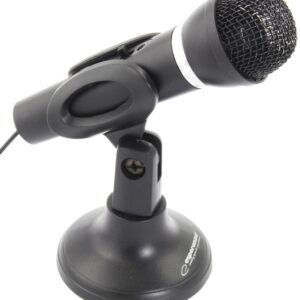Microfone c/ Suporte p/ PC Jack 3,5mm (1,5 mts) - ESPERANZA