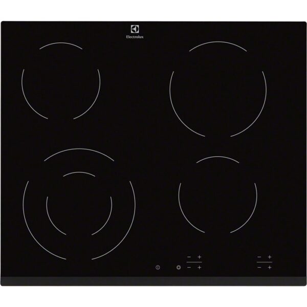Placa de Vitrocerâmica c/4 Bocas 590x520mm 6400W (Preto) - ELECTROLUX