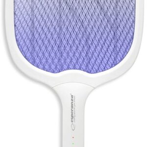 Raquete Eléctrica Mata-Moscas 3W 3500V c/ Estação de Carregamento - ESPERANZA