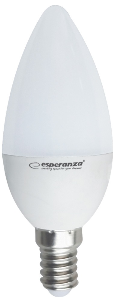 Lâmpada LED C37 E14 4W Branco Q. 3000K 320Lm - ESPERANZA