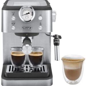Máquina de Café Expresso Semiautomático Linea Classic 1,7L 1350W (Preto/Inox) - DELONGHI