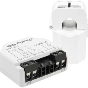 Módulo Medidor de Consumo Duplo p/ Automação c/ Pinça de 50A - Shelly EM Gen3 + 50A CT