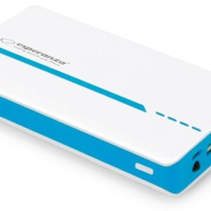 Banco Portatil de Energia (POWER BANK) 11000mAh c/ Lanterna (Azul) - ESPERANZA