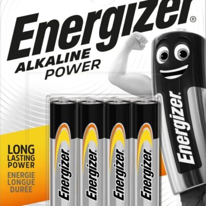 Blister 4 Pilhas Alcalinas 1,5V AAA / LR03 - ENERGIZER
