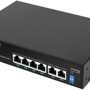 Switch PoE 100/1000Mbps (6 Portas) - ESPERANZA