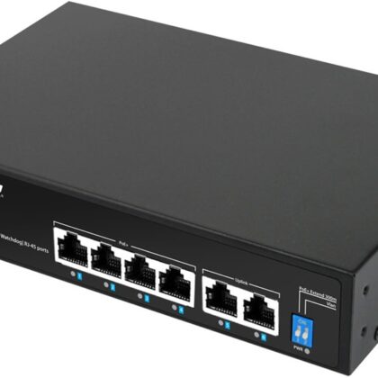 Switch PoE 10/100/1000Mbps (6 Portas) - ESPERANZA