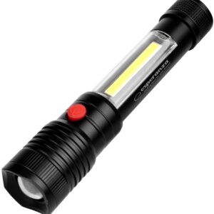 Lanterna de Mão LED Apate 3W 2500lm c/ Luz COB Lateral - ESPERANZA