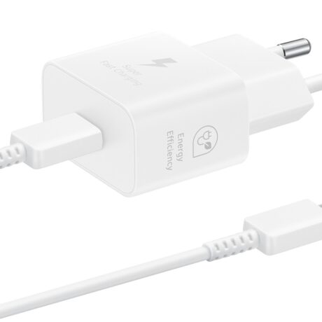 Carregador USB-C Fast Charging 25W c/ Cabo 1 metro (Branco) - SAMSUNG