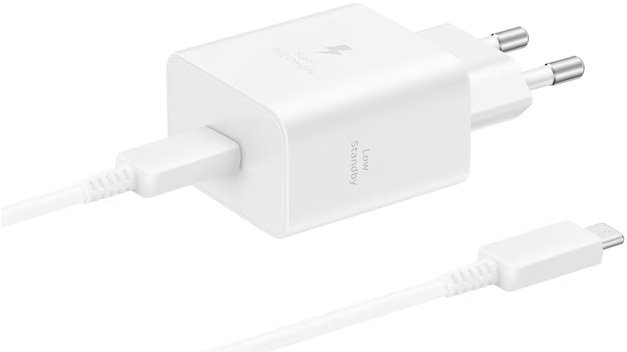 Carregador USB-C Super Fast Charging 45W c/ Cabo USB-C (Branco) - SAMSUNG