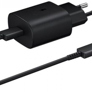 Carregador Super Fast Charger USB-C 25W c/ Cabo 1 metro (Preto) - SAMSUNG