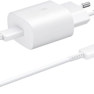 Carregador Super Fast Charger USB-C 25W c/ Cabo 1 metro (Branco) - SAMSUNG